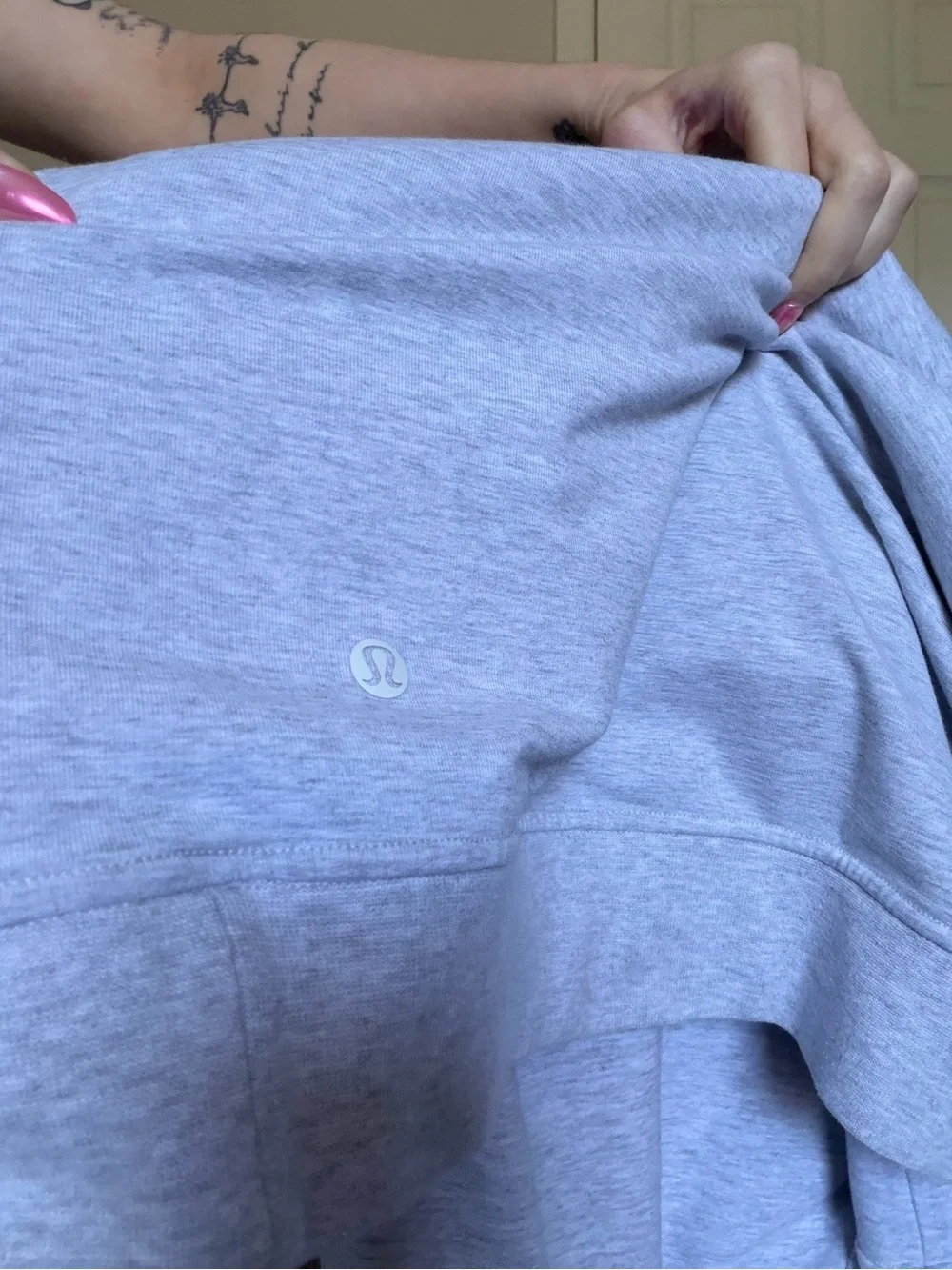 lululemon athletica Light Gray Hoodie large